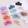 Sisiaipu 4.1 Inch Jumbo Hair Clips - 12 Pcs Colorful Square Jaw Clips for Thick Hair, Women and Girls Hair Accessories view 3