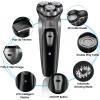 Head Shavers for Bald Men, Electric Face Shaver Razor for Men 3D Floating Blade Washable USB Rechargeable Shaving Beard Machine (Color : Black) view 2