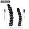 ycunowon Banana Rhineatone Hair Clip, 2 Count for Women Material, Easy to Use, Perfect Gifts, Gold, Small view 4