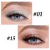 Boobeen Eyeshadow Pencil Crayon Waterproof Stick Shimmer Cream Pen - Create Glitter Eye Makeup, Easy to Use (01#+15#) view 2