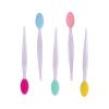 10pcs Silicone Scrub Lip Brush, Double Side Lip Exfoliating, Nose Clean Blackhead Removal Brushes With Lip Exfoliator Scrubber Tool Wash Face Cleansing Brush view 2