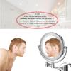 ATYUJKB Makeup Mirror Wall Mounted, LED Lighted Cosmetic Mirror with Magnification, 360 Swivel Vanity Mirror, Double Sided Bathroom Mirror, for Make up, Shave Wait (Rose Gold Concealed 3X) view 3