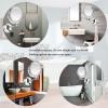 ATYUJKB Makeup Mirror Wall Mounted, Bathroom Mirrors with LED Light, 3X/5X/7X/10X Magnifying Makeup Mirror, Double Sided Swivel Makeup Mirro, for Make up, Shave Wait (Silver Charge 5X) view 3