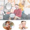 ATYUJKB Makeup Mirror Wall Mounted, Bathroom Mirrors with LED Light, 3X/5X/7X/10X Magnifying Makeup Mirror, Double Sided Swivel Makeup Mirro, for Make up, Shave Wait (Silver Charge 5X) view 4