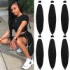 1b Black Braiding Hair Pre Stretched Kanekalo Knotless Prestretched Braiding Hair 30 inch Long Colored Hair Extensions for Braiding Pre Stretched Micro Braids Itch Free Yaki Braiding Hair view 1