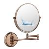 ATYUJKB Makeup Mirror Wall Mounted, 3X/5X/7X/10X Enlarge Bathroom Shaving Vanity Mirror, 360 Swivel Cosmetic Mirror, Double Sided Cosmetic Mirror, for Make up, Shave Wait (Rose Gold 10X) view 1