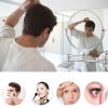 ATYUJKB Bathroom Shaving Vanity Mirror, 360 Swivel Vanity Mirror, Cosmetic Mirror Wall Mounted, Wall Mounted Magnifying Makeup Mirror, Retractable Cosmetic Mirror (Silver 5X) view 3