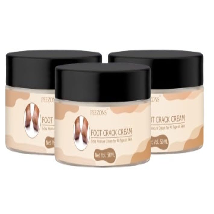 PEEZONS Foot Crack Cream Extra Moisture For All Type Of Skin - 50 ML (Pack Of 3)