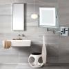 ATYUJKB Makeup Mirror Wall Mounted, Bathroom Shaving Vanity Mirror, Magnification 3X Bathroom Mirror, Vanity Mirror LED, 360 Swivel Cosmetic Mirror (Black Plug3X) view 3