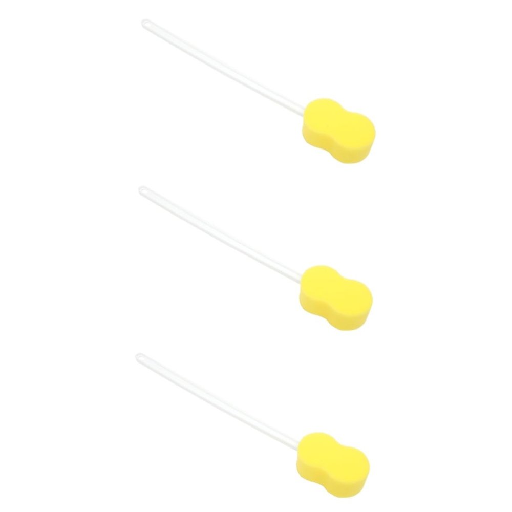 3pcs Long Handle Bath Sponge Exfoliating Bath Scrubber Body Sponge Brush for Dead Skin Shower Loofah Brush Handled Sponge Bath Washer Massage Cleansing Brush Miss Pp