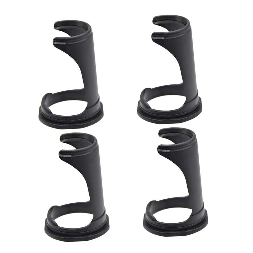 Cabilock 4pcs Black Shaving Brush Stand Holder for Men Professional Organizer for Home and Salon Use Keeps Brushes Clean and Tidy for Father's Day and Birthdays