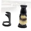 Cabilock 4pcs Black Shaving Brush Stand Holder for Men Professional Organizer for Home and Salon Use Keeps Brushes Clean and Tidy for Father's Day and Birthdays view 3