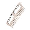 FOMIYES 1pc Titanium Comb Pocket Hair Comb Outdoor Hair Comb Mountain Climbing Clips Mini Keychain Metal Key Ring Travel Wallet Practical Comb Outdoor Comb Tool Small Comb Silver Tool view 1