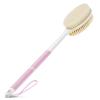 Backski Body Scrubber Anti Slip for Shower,Shower Brush Long Handle with Stiff and Soft Bristles,Body Wash Exfoliating Back Scrubber for Bath or Dry Brushing Body Brush(Pink) view 1