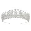 5.3cm Classic Zirconia Wedding Tiara,Women's Crystal Big Tiara for Bride,Prom,Party Head Accessories GS0323 view 1