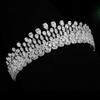 5.3cm Classic Zirconia Wedding Tiara,Women's Crystal Big Tiara for Bride,Prom,Party Head Accessories GS0323 view 4