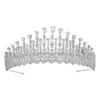 2.6" Classic Zirconia Wedding Tiara,Women's Crystal Big Tiara for Bride,Prom,Party Head Accessories GS0049 view 1