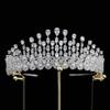 2.6" Classic Zirconia Wedding Tiara,Women's Crystal Big Tiara for Bride,Prom,Party Head Accessories GS0049 view 2