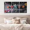 3 Piece Canvas Wall Art for Living Room, Tattoo Machine Home Decor, Tattoo Equipment Printed Posters Artwork for Bedroom Office, Tattoo Wall Art Painting Bathroom Pictures Ready to Hang 16X24X3 INCH view 4