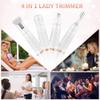 4-in-1 Electric Shaver for Women, Painless Hair Removal, Bikini Trimmer for Smoother Skin, Body Hair Removal, Eyebrow Trimmer view 4