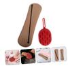 Beatifufu 1set Silicone Makeup Brush Holder Portable Cosmetic Brush Case Organizer with Makeup Sponges for Travel Ergonomic Design Lightweight and Easy to Carry for School and Everyday Use view 2