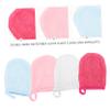Beatifufu 4pcs Cleansing Fingertips Cleaning Gloves Body Scrub Gloves Lavender Towels Face Scrubber Gloves Makeup Face Scrubbing Gloves Makeup Cloths Reusable view 3