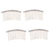 Beatifufu 4pcs Luxury Flower Hair Accessories Sunflower Hair Comb Bang Insert Comb for Women Elegant Wedding Banquet view 1