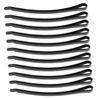 Beatifufu 50pcs Side Clip Hair Clip Accessories for Hair Bow Clips Black Slides Handmade DIY Clips Metal Barrettes Blank DIY pins Black Bobby Pin Slides view 1
