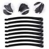Beatifufu 50pcs Side Clip Hair Clip Accessories for Hair Bow Clips Black Slides Handmade DIY Clips Metal Barrettes Blank DIY pins Black Bobby Pin Slides view 3