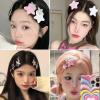 20Pcs Kawaii Star Hair Clips Y2k Hair Accessories Cute Star Hair Barrettes for Women Girls Large Snap Hair Clips Silver Goth Hair Clip Bone Cross Cowboy Plush Hair Clip Styling Tools Gifts view 4