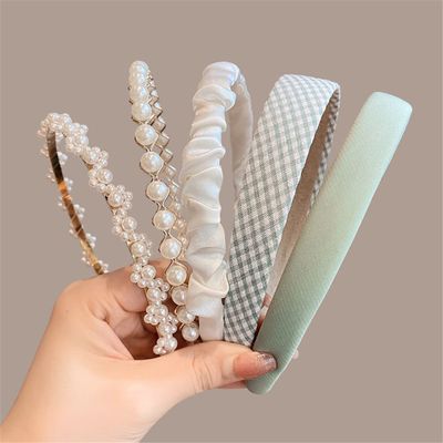 3/6/8Pcs Set Fashion Women Cloth Hair Bands Headdress Headband Girls Hairband Hair Hoop Female Hair Accessories Headwear 5PCS 5