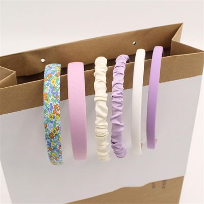 3/6/8Pcs Set Fashion Women Cloth Hair Bands Headdress Headband Girls Hairband Hair Hoop Female Hair Accessories Headwear 6PCS N
