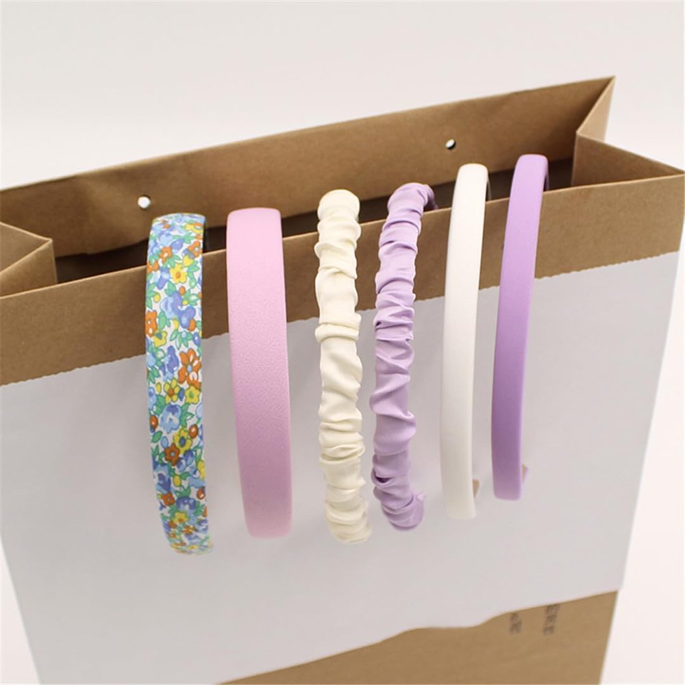 3/6/8Pcs Set Fashion Women Cloth Hair Bands Headdress Headband Girls Hairband Hair Hoop Female Hair Accessories Headwear 6PCS N