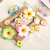 10 Pcs Hawaii Plumeria Flower Clips Hawaiian Flower Hair Barrettes Beach Party Hair Clips Artificial Tropical Flower Hairpins for Wedding 5cm view 3
