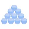 10Packs 20G/20ML Plastics Container Jars with Inner Liner for Scrubs, Oils, Salves, Creams, Lotions, Makeup Cosmetics, Nail Accessories, Beauty Aids(Blue) view 1