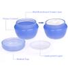 10Packs 20G/20ML Plastics Container Jars with Inner Liner for Scrubs, Oils, Salves, Creams, Lotions, Makeup Cosmetics, Nail Accessories, Beauty Aids(Blue) view 3