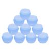 10Packs 30G/30ML Plastics Container Jars with Inner Liner for Scrubs, Oils, Salves, Creams, Lotions, Makeup Cosmetics, Nail Accessories, Beauty Aids(Blue) view 1