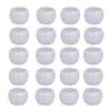 20Packs 10G/10ML Plastics Container Jars with Inner Liner for Scrubs, Oils, Salves, Creams, Lotions, Makeup Cosmetics, Nail Accessories, Beauty Aids(Translucent) view 1