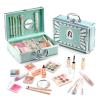 All In One Makeup Kit For Girls, Beginner Makeup Kit For Teens Make up Kit For Little Girls Full Set Make Up Kits For Women Cosmetic Set 18 Color Eyeshadow Eyeliner Lipgloss Blush Mirror - Green view 1