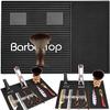Barber Tools Organizer Mat, Magnetic Barber Mat with 2 Magnetic Slots, Barber Clippers Mat, Magnet Strip Station Pad for Hairstylist view 1