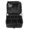 Makeup Train Case, Professional Makeup Case, Large Capacity Cosmetic Case Make up Brush Organizer, Black Multipurpose Travel Makeup Case with Adjustable Dividers for Women and Girls view 1