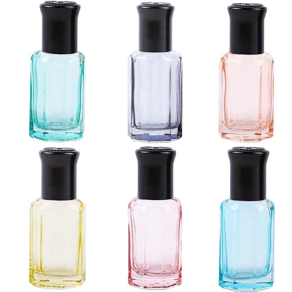 Kopida 6PCS Essential Oil Roller Bottles 3ml, Perfume Bottles Roller Balls For Essential Oils, Roll on Bottles with Stainless Steel Roller Balls