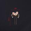 3pcs Baroque Gold Leaf U-shaped hairpin Handmade pearl rhinestone Accessories for Brides and Flower Girls (Gold) view 2