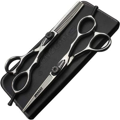 5.5/6/inch professional hairdressing set with sharp stainless steel scissors, suitable for hairdressers, salons, and home use. (5.5 inch-2pc)