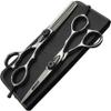 5.5/6/inch professional hairdressing set with sharp stainless steel scissors, suitable for hairdressers, salons, and home use. (5.5 inch-2pc) view 1