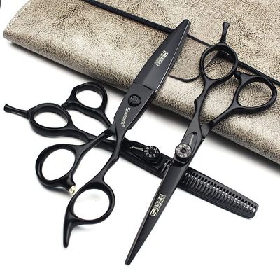 5.5/6/inch professional hairdressing set with sharp stainless steel scissors, suitable for hairdressers, salons, and home use. (6 inch-3pc)