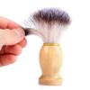 FOMIYES 1pc Wooden Handle Shaving Brush for Men Soft Synthetic Bristles Portable Beard Care Tool for Father Day and Valentine Day view 3
