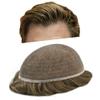 Toupee for Men Human Hair System Replacement French Lace Mens Toupee Hairpieces Lace Hair Piece Unit Wigs for Men (#6 Light Brown-100% Light to Med-Light Density, 8''X10'') view 1