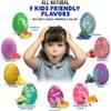 Bath Bombs for Kids with Surprise Toys Inside Plus Dinosaur Puzzle - Set of 9 Organic Dino Egg Bath Bombs with Rich Bubbles, Birthday Gifts for Kids view 4