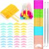 232 Pcs Lash Lift kit, 50 Lash Lift Rods Silicone Eyelash Pads 2 Eyelash Separator Tool with Separation Comb 100 Micro Swabs 50 Crystal Mascara Brushes 30 Pairs Eye Pads (Multicolored) view 1
